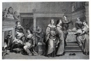 Birth of the Virgin, 1514 (1870). Artist: E Thomas
