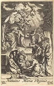 The Birth of the Virgin, in or after 1630. Creator: Jacques Callot