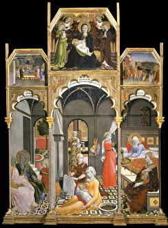 Birth Of The Virgin Gallery: The Birth of the Virgin (Scenes from the Life of the Virgin), 1437-1439