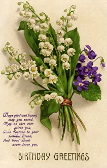Images Dated 12th January 2009: Birthday card, 1928