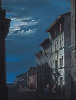 Pesaro Prints: Birthplace of Gioachino Rossini, 1845. Creator: Liverani; Romolo (1809-1872)