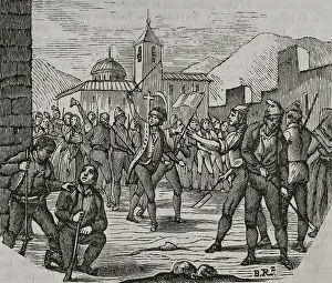 Locals Prints: Biscayan uprising, War of Roussillon, (1793-1795), 1851. Creator: Unknown