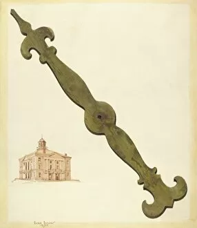 Detail Gallery: Bishop Hill: Clock Hand, 1937. Creator: Ivar Julius