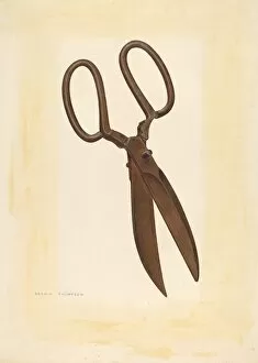 Archie Thompson Gallery: Bishop Hill: Scissors, c. 1939. Creator: Archie Thompson