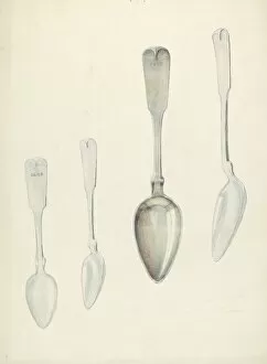 Small Gallery: Bishop Hill: Small Spoon, c. 1939. Creators: Archie Thompson, William Ludwig