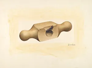 Langden Brown Prints: Bishop Hill: Wooden Screw Cutter, c. 1939. Creator: H. Langden Brown