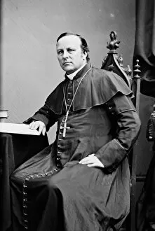 Archbishop Gallery: Bishop James Roosevelt Bayley, between 1855 and 1865. Creator: Unknown