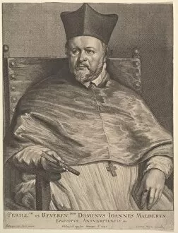 Anthony Vandyke Collection: Bishop Jan van Malderen, 1645. Creator: Wenceslaus Hollar