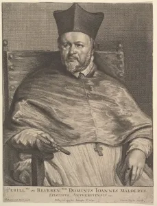 Sir Anthony Prints: Bishop Jan van Malderen, 1645. Creator: Wenceslaus Hollar