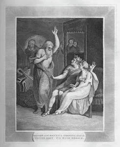 David Hume Prints: Bishop Laurentius Shewing His Cerated Body To King Edbald, 1838