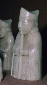 Norse Prints: A Bishop - The Lewis Chessmen, (Norwegian?), c1150-c1200