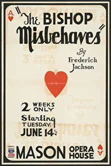 Playing Card Prints: The Bishop Misbehaves, Los Angeles, 1938. Creator: Unknown