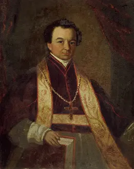 Oil On Academy Board Prints: Bishop Rese, after 1837. Creator: William Heatley Wilder