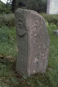 Crosier Prints: Bishops stone at Killadeas in Ireland, 6th century
