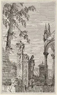 Canal Giovanni Antonio Collection: The Bishops Tomb, c. 1735 / 1746. Creator: Canaletto