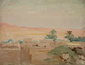 1909 Prints: Biskra-Desert (Evening), 1909. Creator: Jan Ciaglinski
