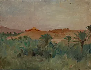 1909 Prints: Biskra-The Sirocco (Palm Trees), 1909. Creator: Jan Ciaglinski