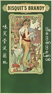 Bisquit?s Brandy, 1899. Creator: Mucha, Alfons Marie (1860-1939)