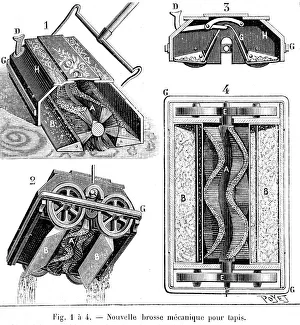 Bissell carpet sweeper, American, c1887