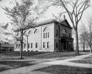 New Hampshire Prints: Bissell Gymnasium, Dartmouth College, ca 1900. Creator: Unknown