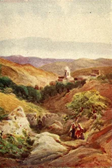 James Ii Collection: A Bit of Bethany - Luke xxiv. 50, c1924. Creators: James Clark, Henry A Harper