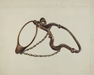 Tack Prints: Bit, c. 1937. Creator: Gerald Transpota