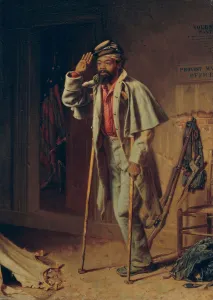 Amputation Prints: A Bit of War History: The Veteran, 1866. Creator: Thomas Waterman Wood