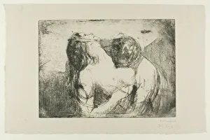 Biting Prints: The Bite, 1914. Creator: Edvard Munch