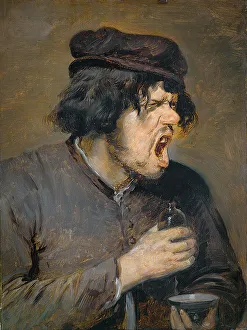 Brouwer Prints: The Bitter Potion. Artist: Brouwer, Adriaen (c. 1605-1638)
