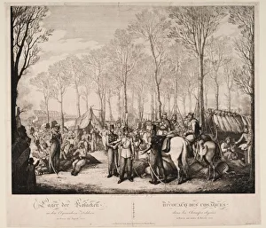 Bivouac of the Cossacks at the Avenue des Champs-Elysees in Paris on April 1814, 1814 Bivouac of the Cossacks at the Avenue des Champs-Elysees in Paris on April 1814, 1814