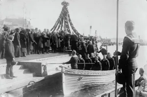 Oslo Norway Europe Prints: Bjornson funeral, Christiania, 1910. Creator: Bain News Service