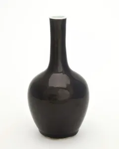 Overglaze Prints: Black bottle, 1700s. Creator: Unknown