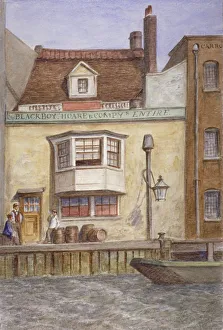 Stepney Prints: The Black Boy Inn, St Katherines Way, Stepney, London, c1865. Artist: JT Wilson