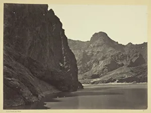 Canon Collection: Black Canon, Colorado River, looking below near Camp 7. Explorations in Nevada and Arizona... 1871