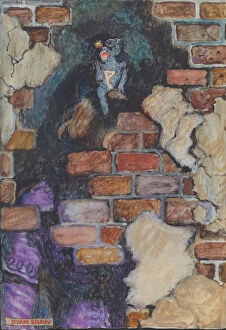 Walls Gallery: The Black Cat, for Edgar Allan Poes “Selected Tales of Mystery, ”1909