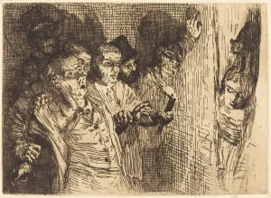 Shocked Prints: Black Cat (Le chat noir). Creator: Alphonse Legros