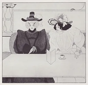 Publishing House Gallery: Black Coffee, 1895. Creator: Aubrey Beardsley