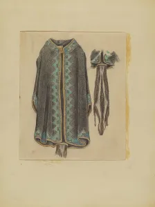 Michael Trekur Prints: Black Cotton Coat, c. 1935. Creator: Michael Trekur