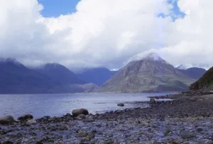 Mountaineering Prints: The Black Cuillins across Loch Scavaig