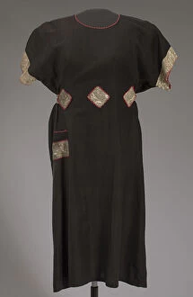 Dresses Gallery: Black dress worn by Oprah Winfrey as Sofia in The Color Purple, 1985. Creator: Unknown
