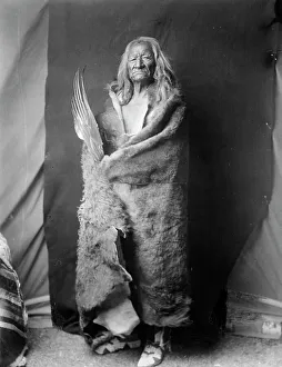 Black Eagle-Assiniboin, c1908. Creator: Edward Sheriff Curtis