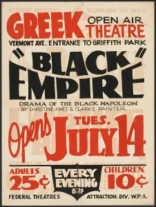 Breda Toussaint Prints: Black Empire, Los Angeles, [193-]. Creator: Unknown