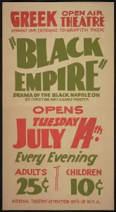 Breda Toussaint Prints: Black Empire, Los Angeles, [193-]. Creator: Unknown