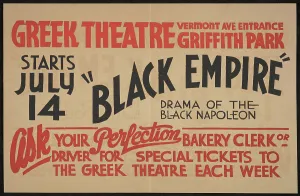 Breda Toussaint Prints: Black Empire, Los Angeles, [193-]. Creator: Unknown