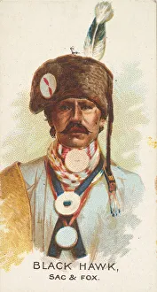 Chief Prints: Black Hawk, Sac and Fox, from the American Indian Chiefs series (N2) for Allen &amp