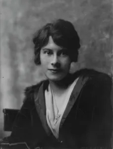 Fur Lined Prints: Black, H.N. Miss, portrait photograph, not before 1916. Creator: Arnold Genthe