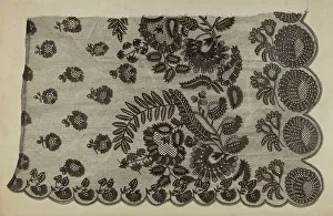 Black Lace Shawl, c. 1939. Creator: Raymond Manupelli