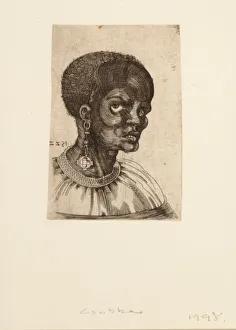 A Black Man in Three-quarter Profile, 1522. Creator: Frans Crabbe van Espleghem A Black Man in Three-quarter Profile, 1522. Creator: Frans Crabbe van Espleghem