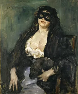 Corinth Gallery: The Black Mask. Artist: Corinth, Lovis (1858-1925)