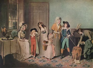 Barrels Prints: Black Monday or the Departure for School, 1790, (1919). Artist: John Jones